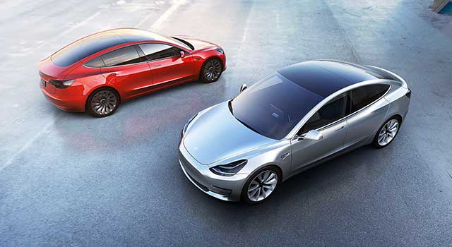 Tesla Model 3 Renkler