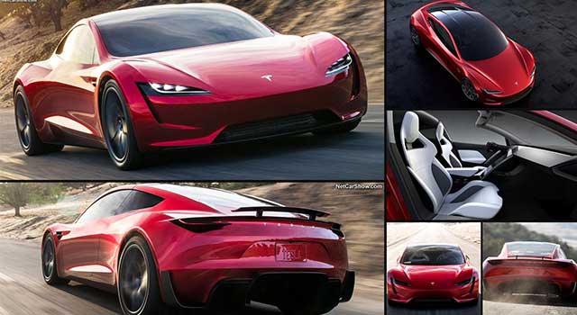 Tesla Model Roadster Kırmızı