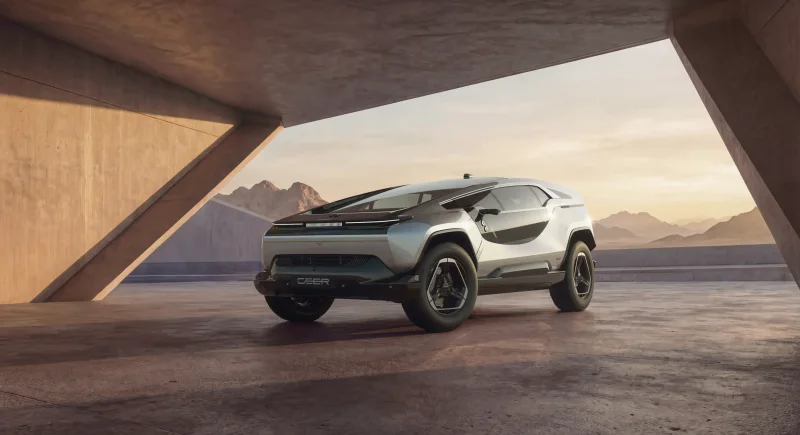 Ceer Exobot SUV ön üç çeyrek ürün görselleştirmesi