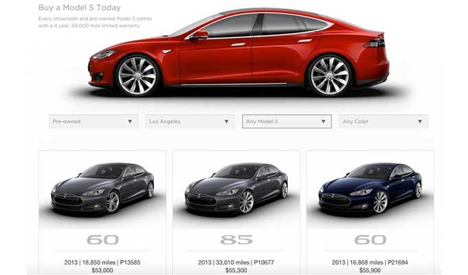Amerika'da En Hızlı Satan 2. El Elektrikli Araba Tesla Model S Oldu